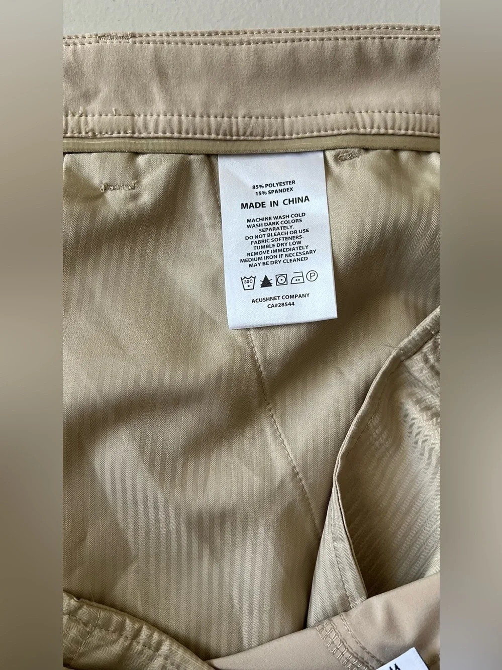 FootJoy Lightweight Golf Shorts NWT Men’s 38 Khaki 9” Inseam Performance Stretch - Picture 15 of 15